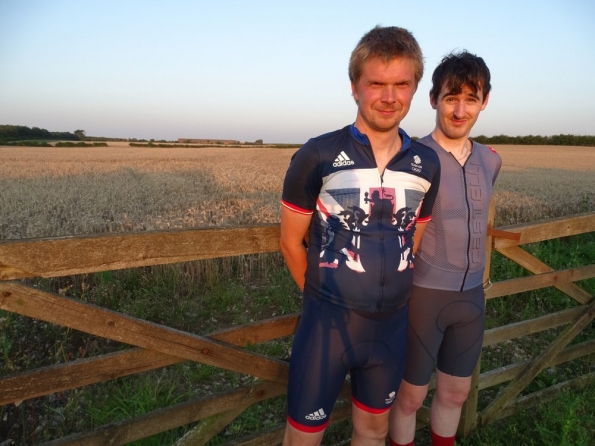 Always better cycling with someone!