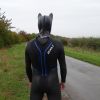 Pup hood and 2XU A:1 Active wetsuit