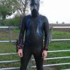 Pup hood and 2XU A:1 Active wetsuit