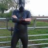 Pup hood and 2XU A:1 Active wetsuit