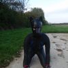 Pup hood and 2XU A:1 Active wetsuit