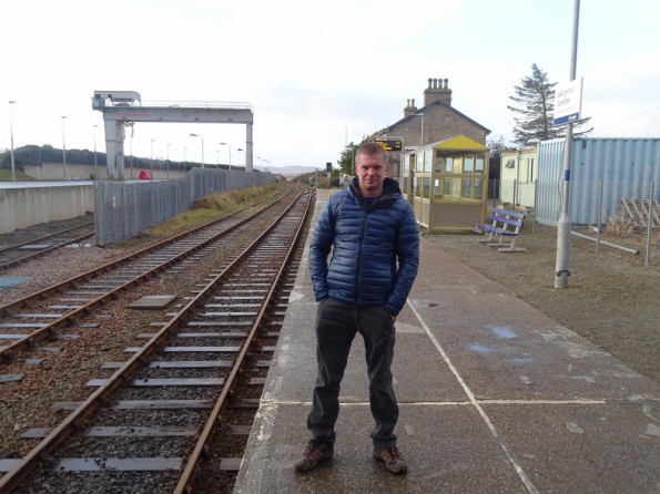 Myself at Georgemas Junction railway station