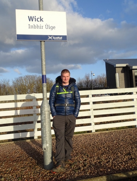 Myself at Wick railway station