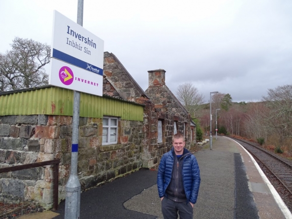 Myself at Invershin railway station