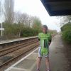 Myself at Elton and Orston railway station