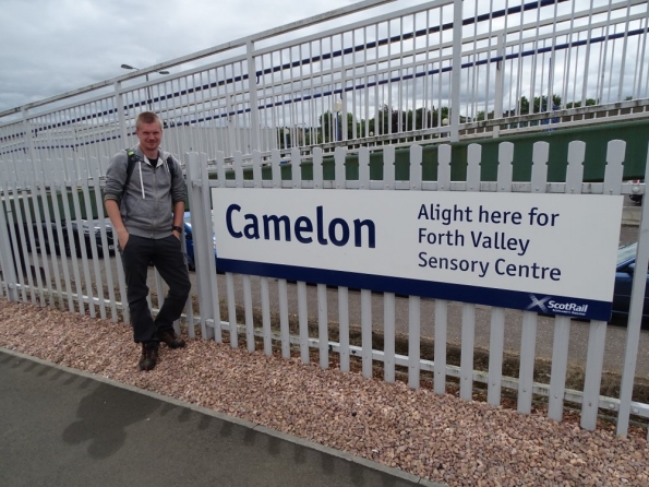 Myself at Camelon railway station