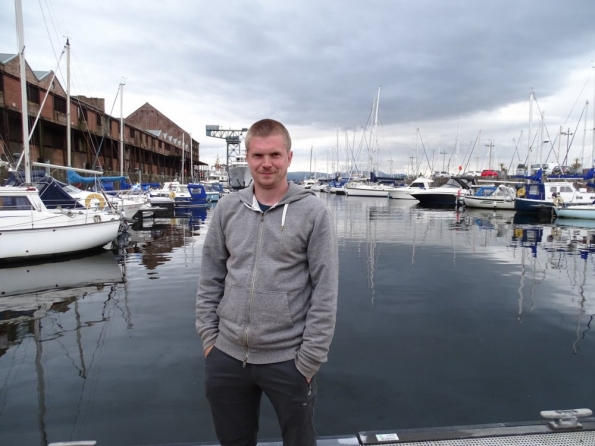 Myself at James Watt Dock Marina