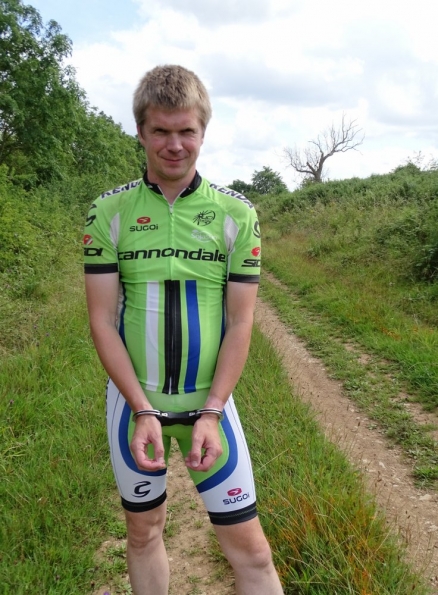Cannondale Pro Cycling Team 2014 + police handcuffs