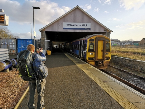 Myself at Wick railway station