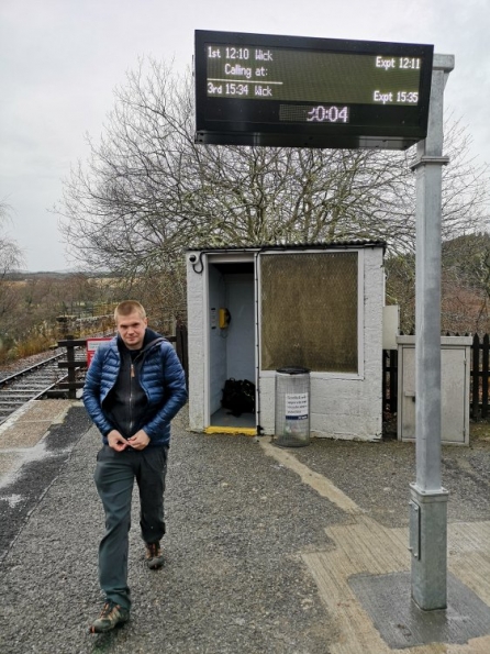 Myself at Invershin railway station 