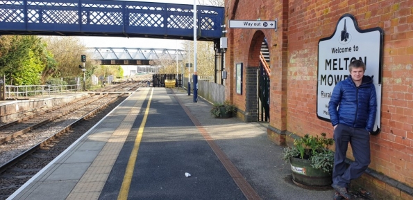 Myself at Melton Mowbray railway station
