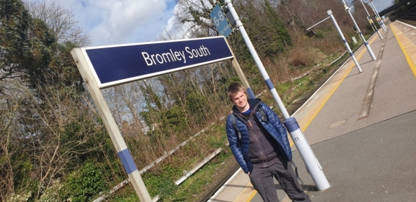 Myself at Bromley South railway station