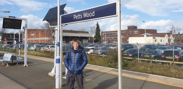 Myself at Petts Wood railway station