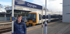 Myself at Orpington railway station