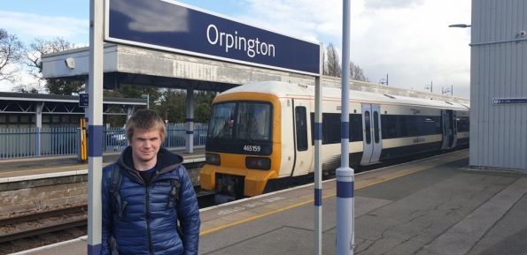 Myself at Orpington railway station