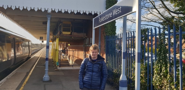 Myself Folkestone West railway station