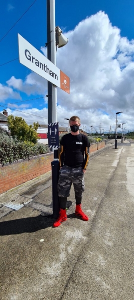 Myself at Grantham railway station