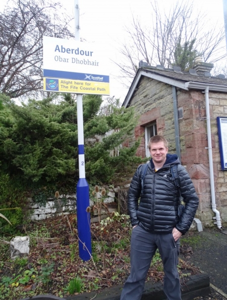 Myself at Aberdour railway station