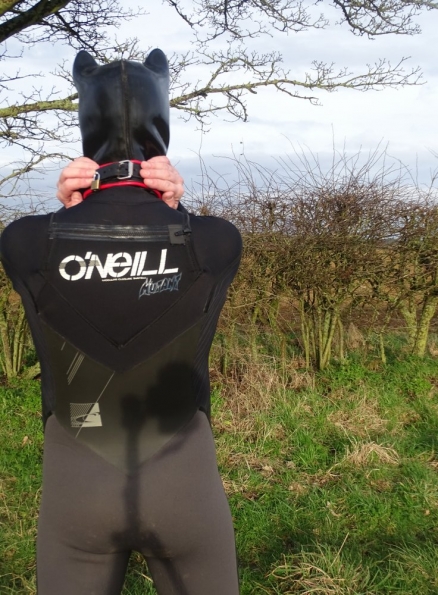 Wetsuit + pup hood