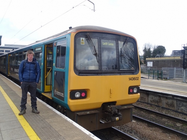 Myself at Cardiff Central railway station