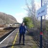 Myself at Taffs Well railway station