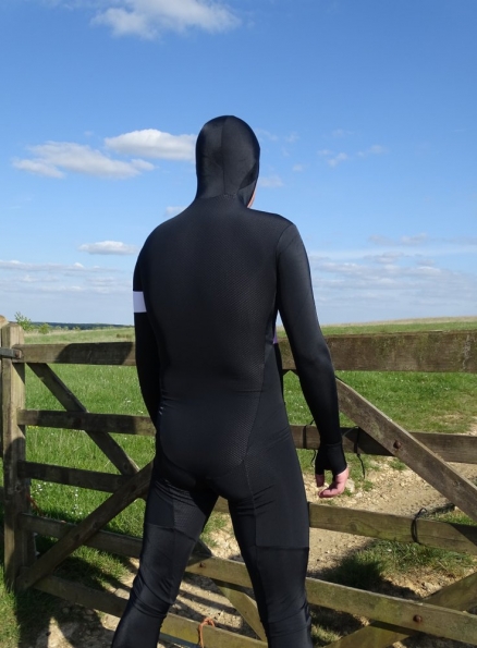 Hunter Speedsuit RTR lycra met cap Retro PINK