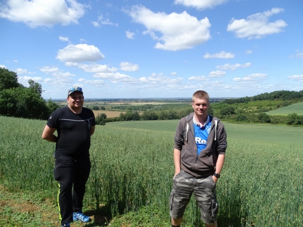 Mark T and myself out walking