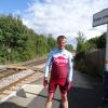 Myself at Elton and Orston railway station