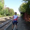 Myself at Elton and Orston railway station