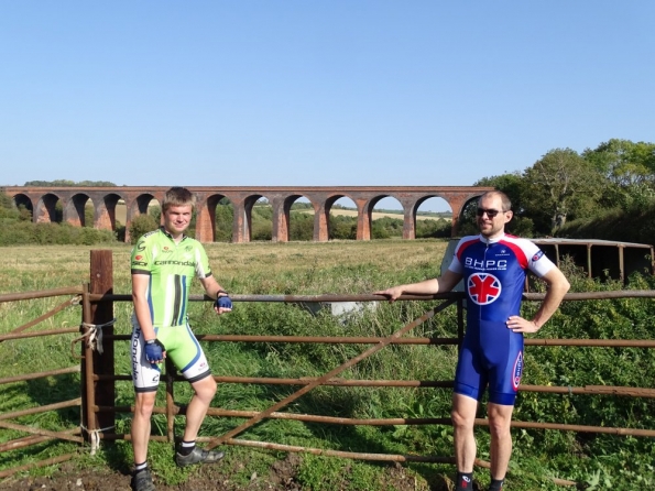 Lee and myself at John O'Gaunt Viaduct