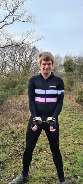 Hunter Speedsuit RTR lycra met cap Retro PINK