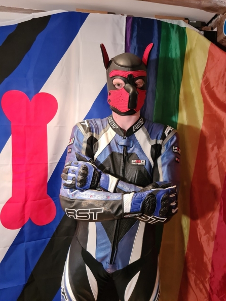 RST Pro Series 1 Piece Leather Suit + Neoprene Pup Hood