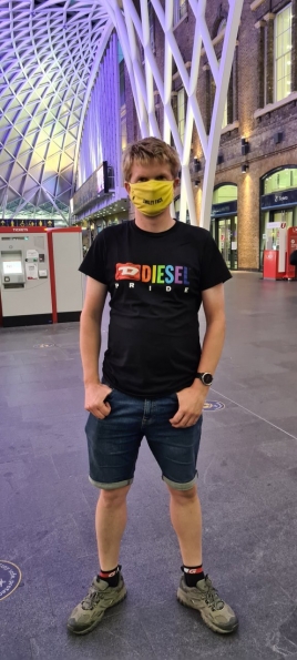 Myself at London King's Cross railway station