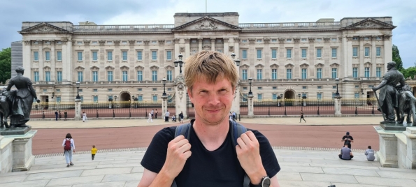 Outside Buckingham Palace