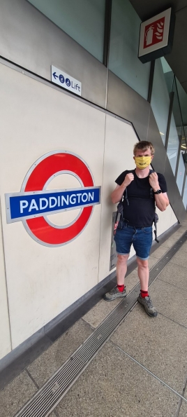 Myself at Paddington Underground Station