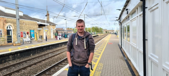 Myself at Newark North Gate railway station