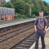 Myself at Radcliffe railway station