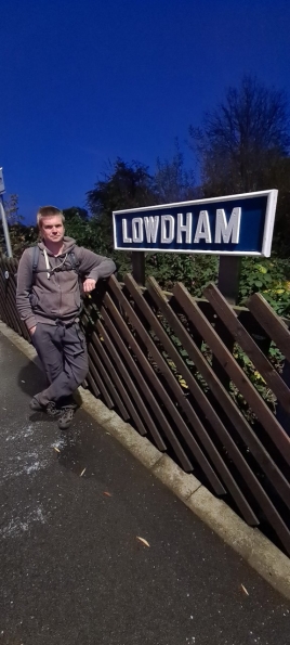 Myself at Lowdham railway station