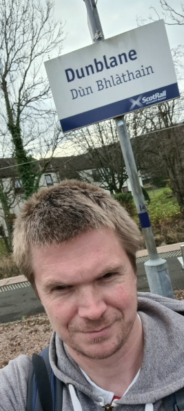 Myself at Dunblane railway station