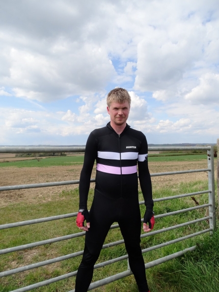 Hunter Speedsuit RTR lycra met cap Retro PINK