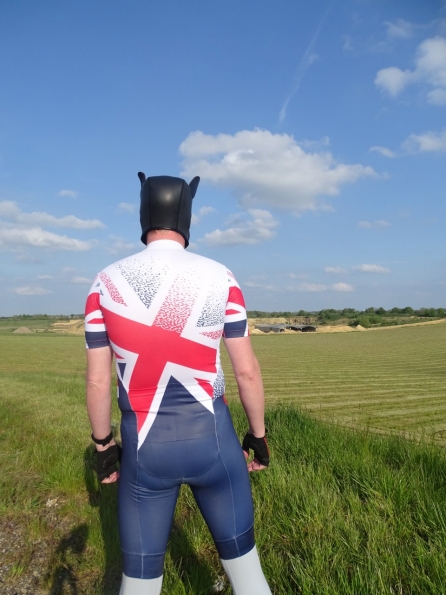 Hunter inline skinsuit Team Britain 2018 and Neoprene Pup Hood