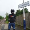 Wetsuit fun at railway station