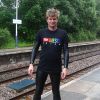 Wetsuit fun at railway station