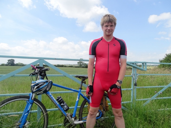 Synergy Red Cycling Skinsuit