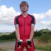 Synergy Red Cycling Skinsuit + Clejuso handcuffs