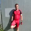 Synergy Red Cycling Skinsuit