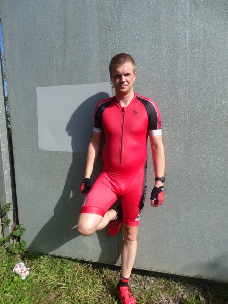 Synergy Red Cycling Skinsuit