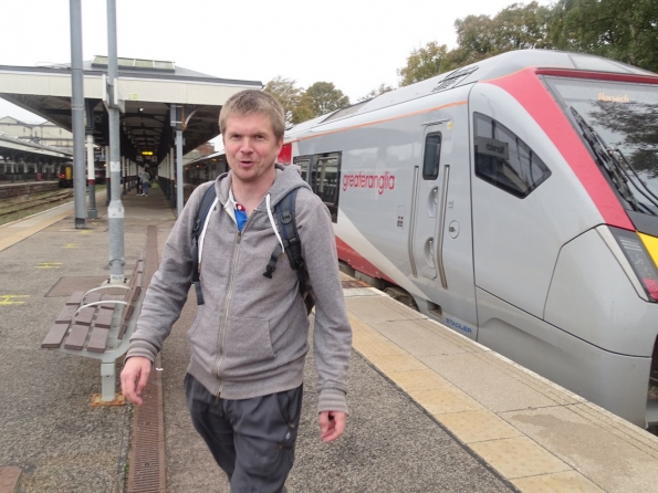 Myself at Norwich railway station