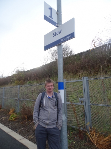 Myself at Stow railway station