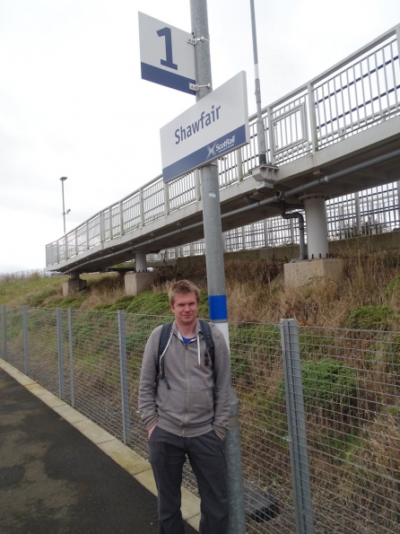 Myself at Shawfair railway station